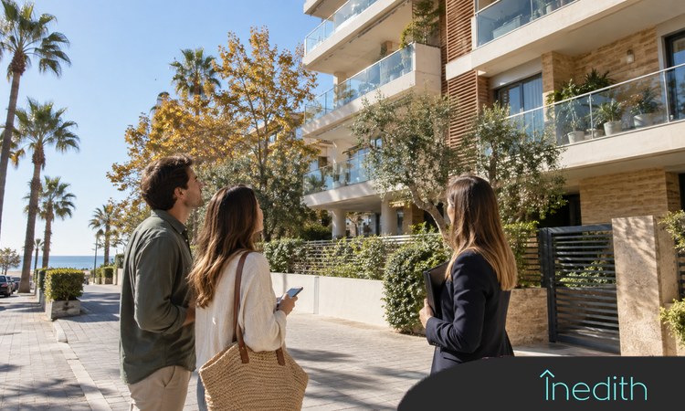 Visita a vivienda en Castelldefels con tipos al alza Visita de compradores influida por el euríbor en Castelldefels