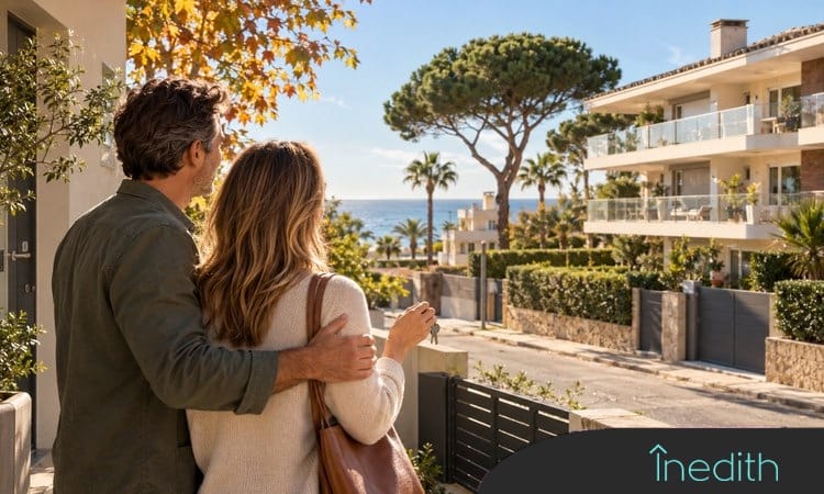 Pareja que vende para comprar otra vivienda en Castelldefels